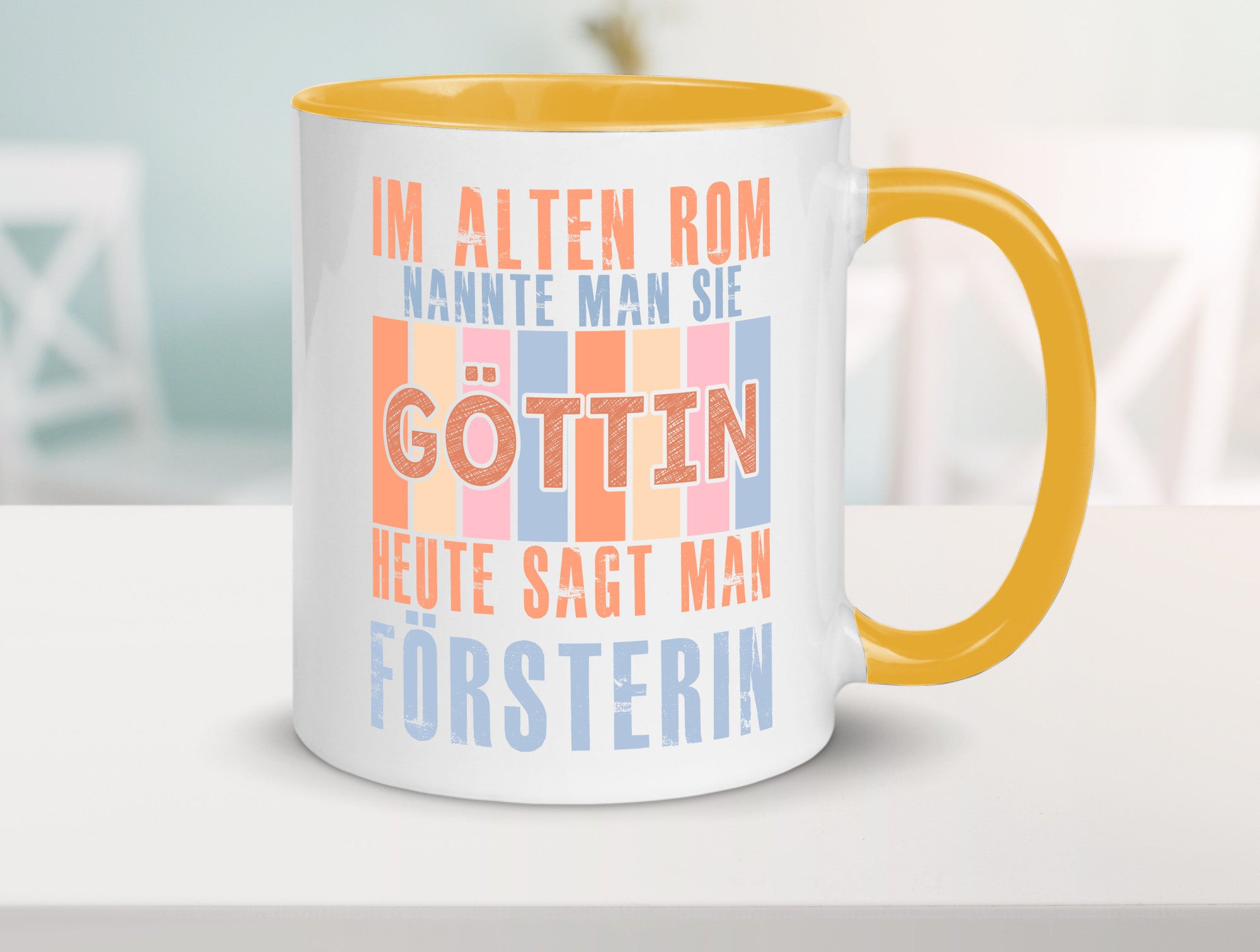 Heute sagt man: Försterin | Forst Arbeit lustig Kollegen Büro Geschenk Tasse