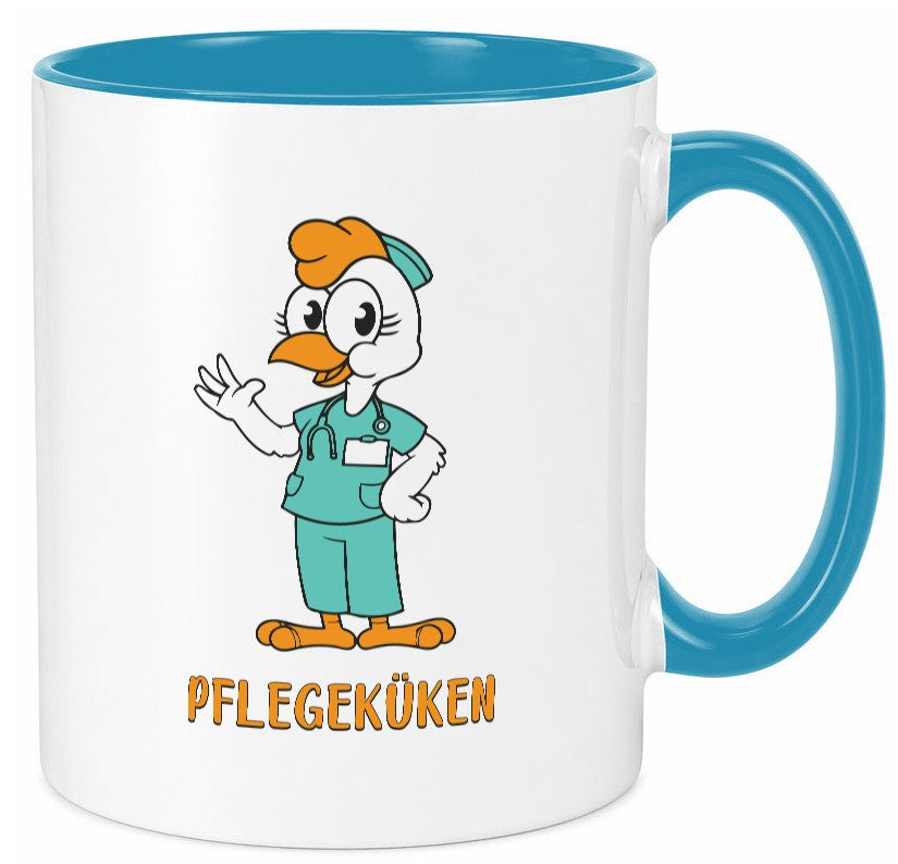 Pflegeküken | Küken Krankenschwester Pfleger Humor Geschenkidee Tasse