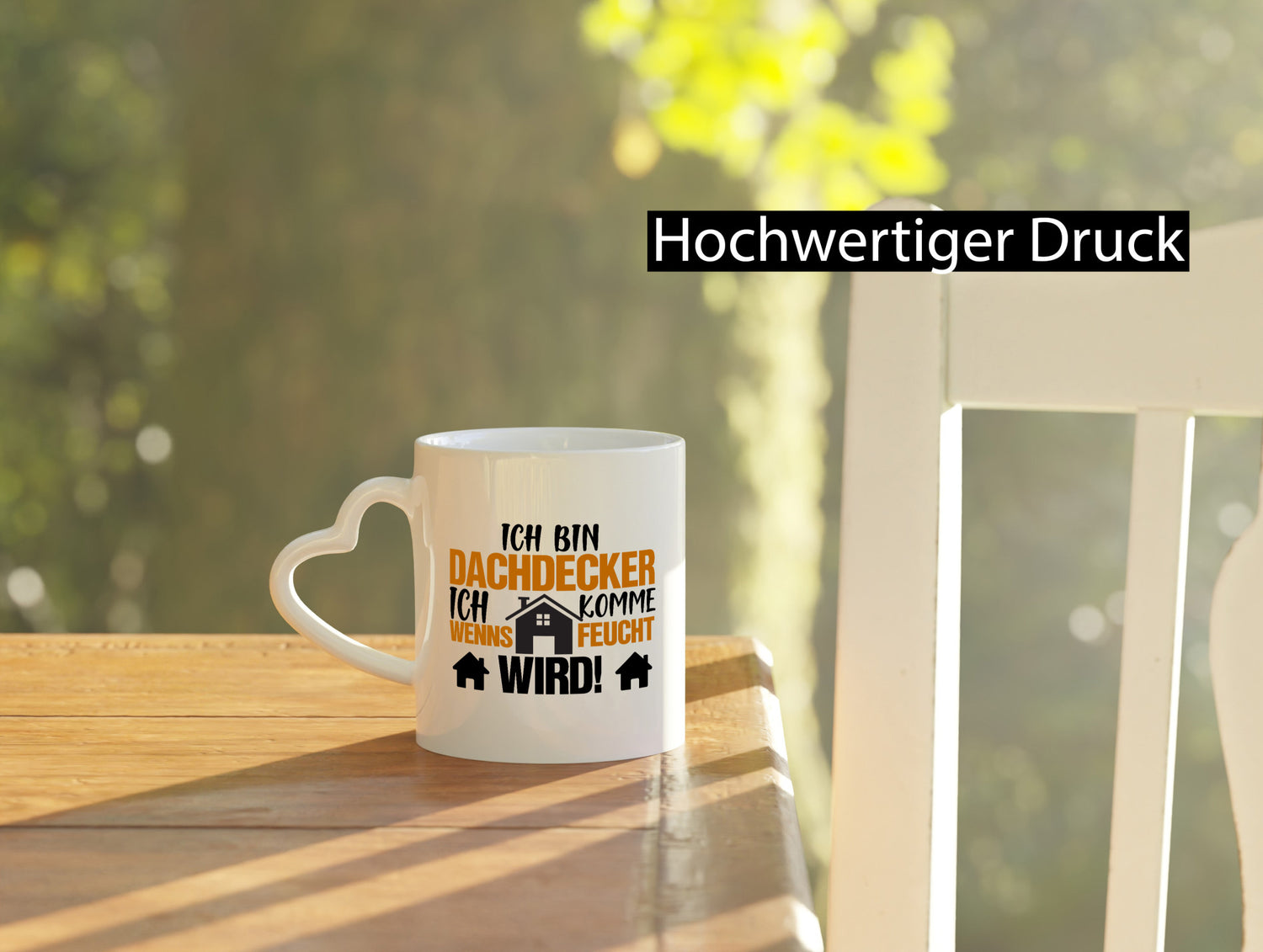 Ich bin Dachdecker | Hausbau lustig Humor Geschenkidee Geschenk Tasse