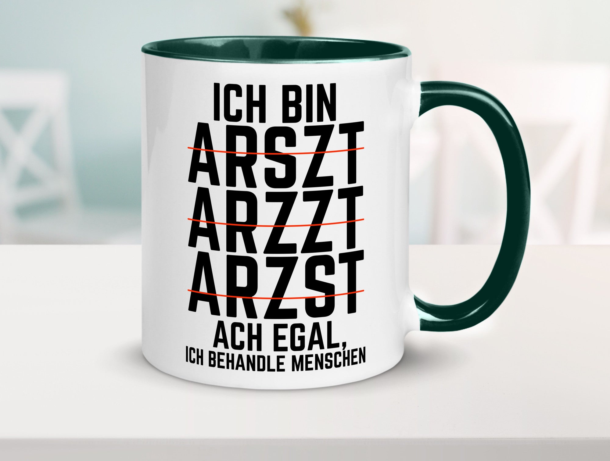 Ich bin Arzt | Rechtschreibung Klinik lustiger Spruch lustig Humor Geschenkidee