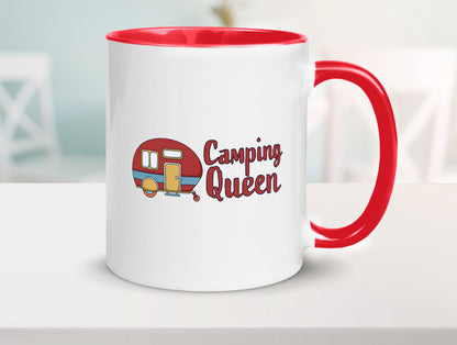 Camping Queen | Wohnanhänger Geschenk Humor Geschenkidee lustiger Spruch Tasse
