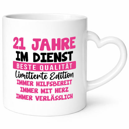 21 Jahre im Dienst | Jubiläum Arbeit v10 lustiger Spruch Geschenk Kollegen Büro