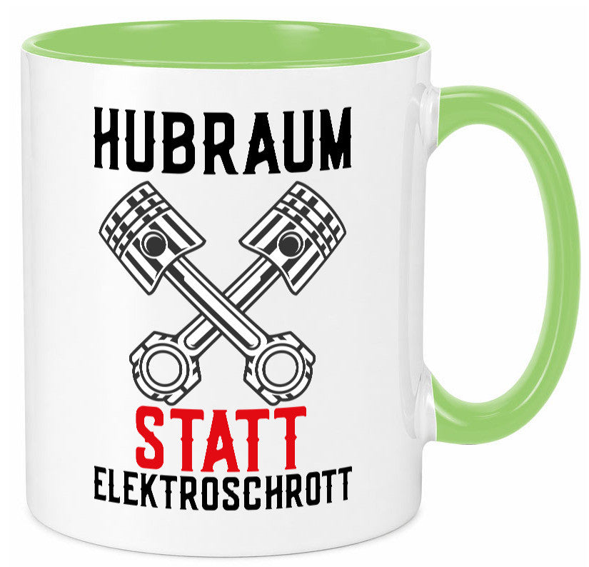 Hubraum statt Elektroschrott | Autofan Verbrennungsmotor Geschenk Humor