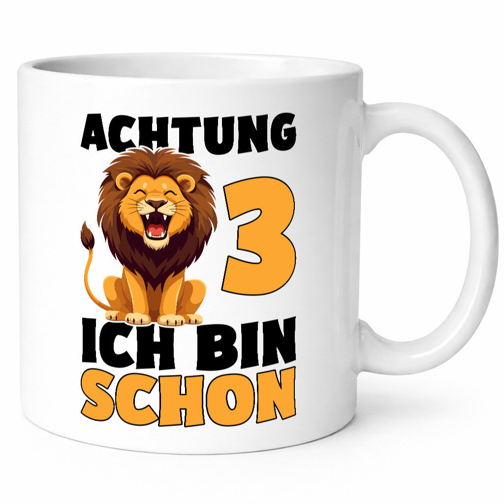 3. Geburtstag | 3 Jahre Löwe lustiger Spruch Geschenk Geschenkidee Tasse