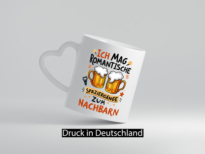 Spaziergang zum Nachbarn | Biertrinker Lieblingsnachbar v2 Humor Geschenkidee