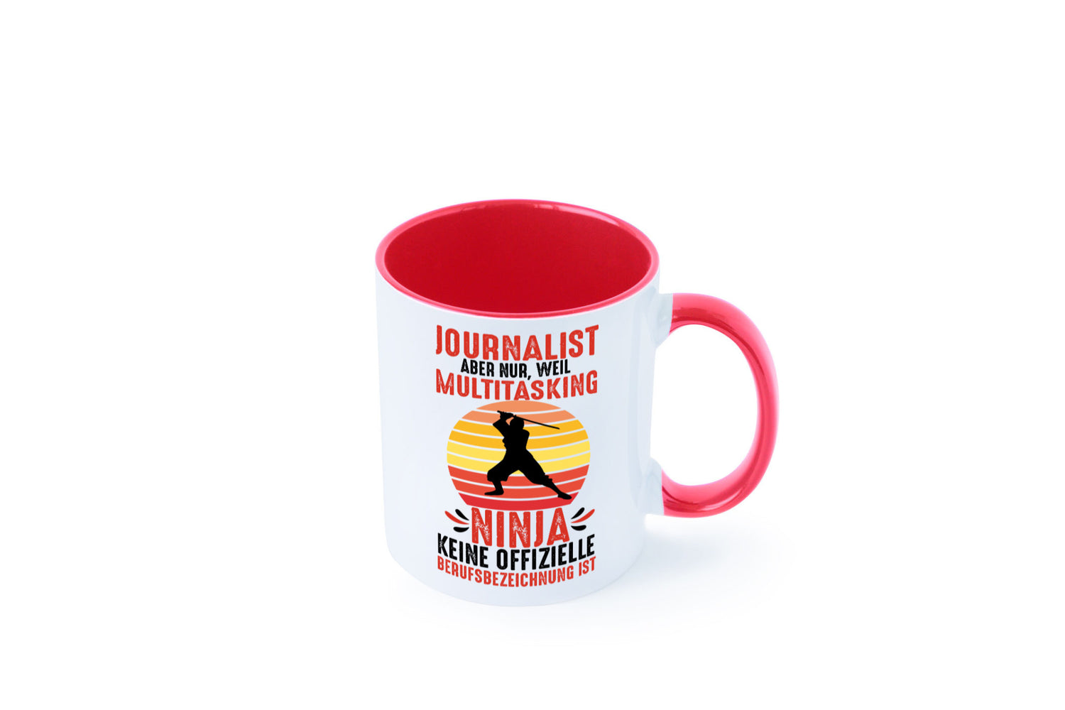 Journalist weil Multitasking Ninja kein Beruf ist Geschenk Arbeit Kollegen Büro