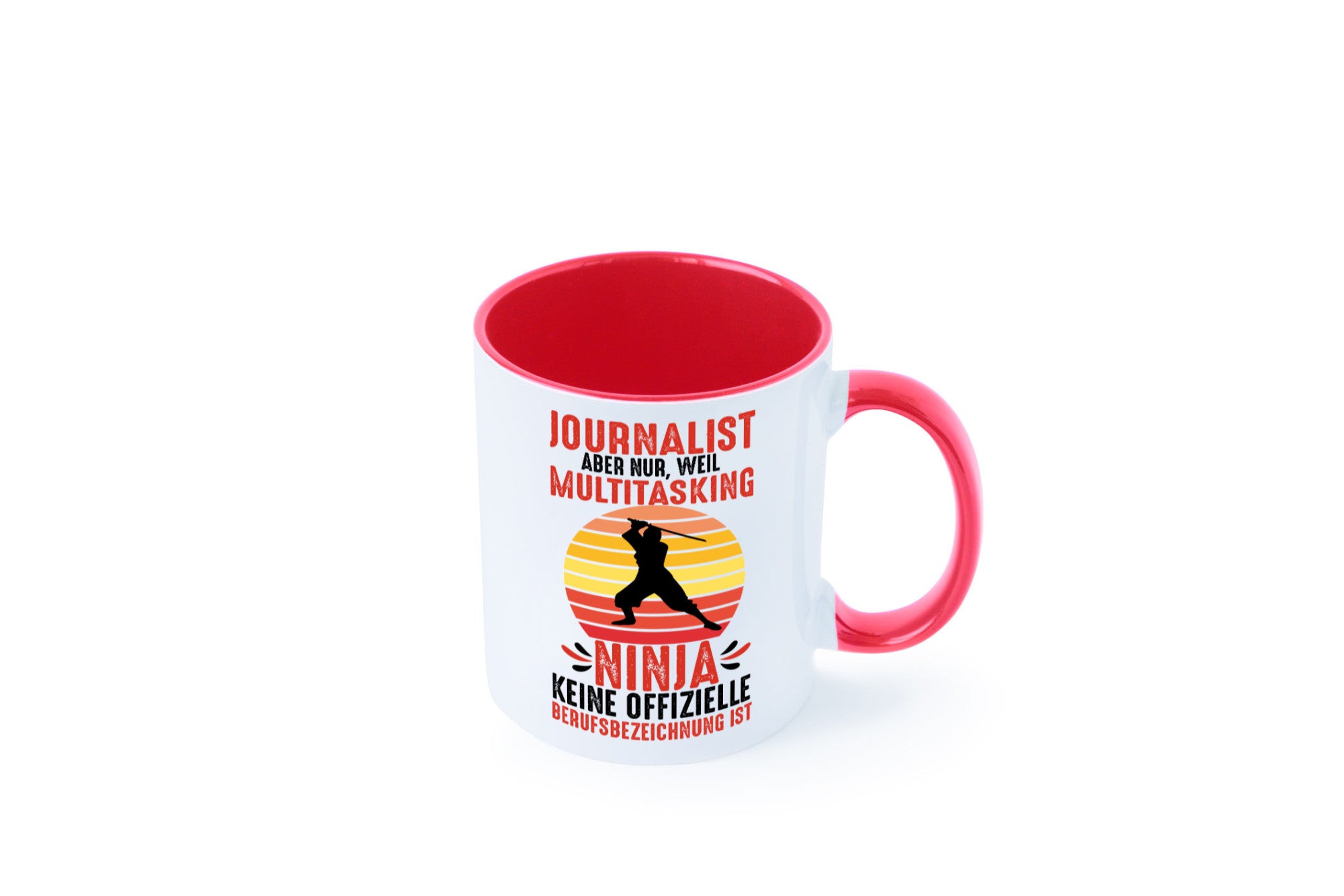 Journalist weil Multitasking Ninja kein Beruf ist Geschenk Arbeit Kollegen Büro