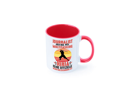 Journalist weil Multitasking Ninja kein Beruf ist Geschenk Arbeit Kollegen Büro