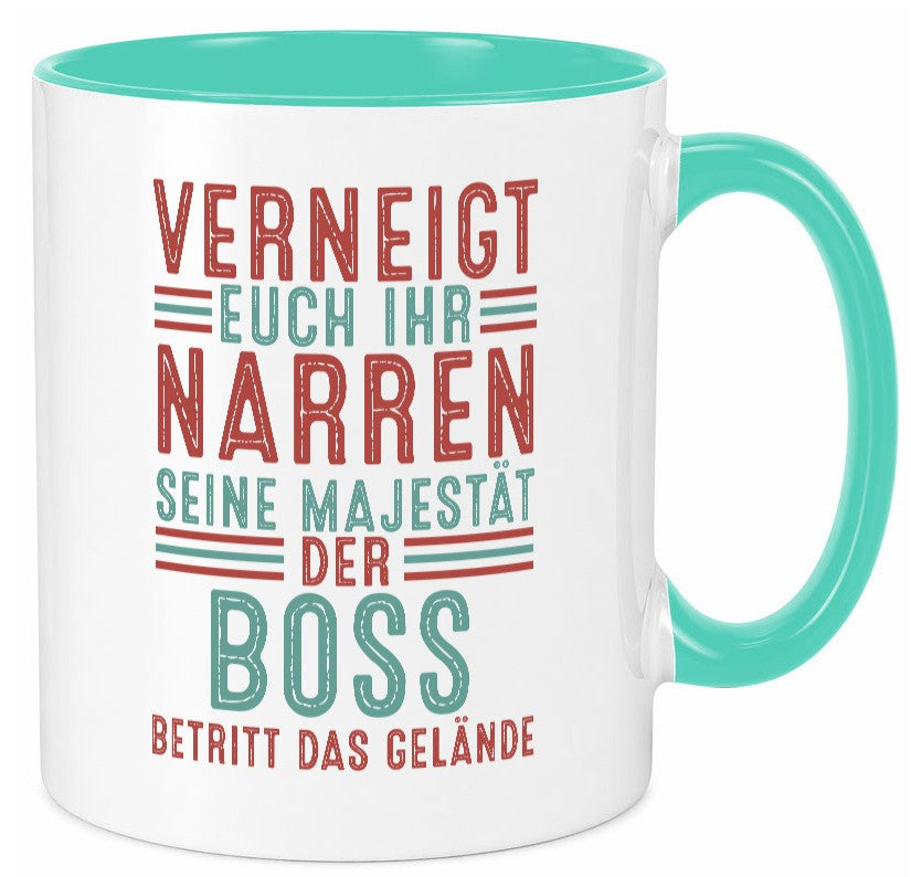 Verneigt euch: Boss | Führungskraft Vorgesetzter Geschenk Humor Geschenkidee Tasse