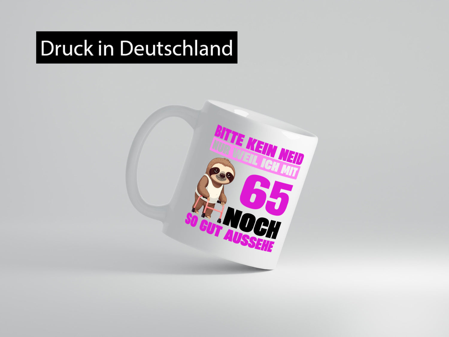 65. Geburtstag | Bitte kein neid Faultier 65 Jahre v2 lustig Geschenkidee