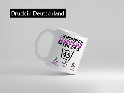 45 Geburtstag | schonend behandeln Jahre v2 Geschenk Geschenkidee lustiger