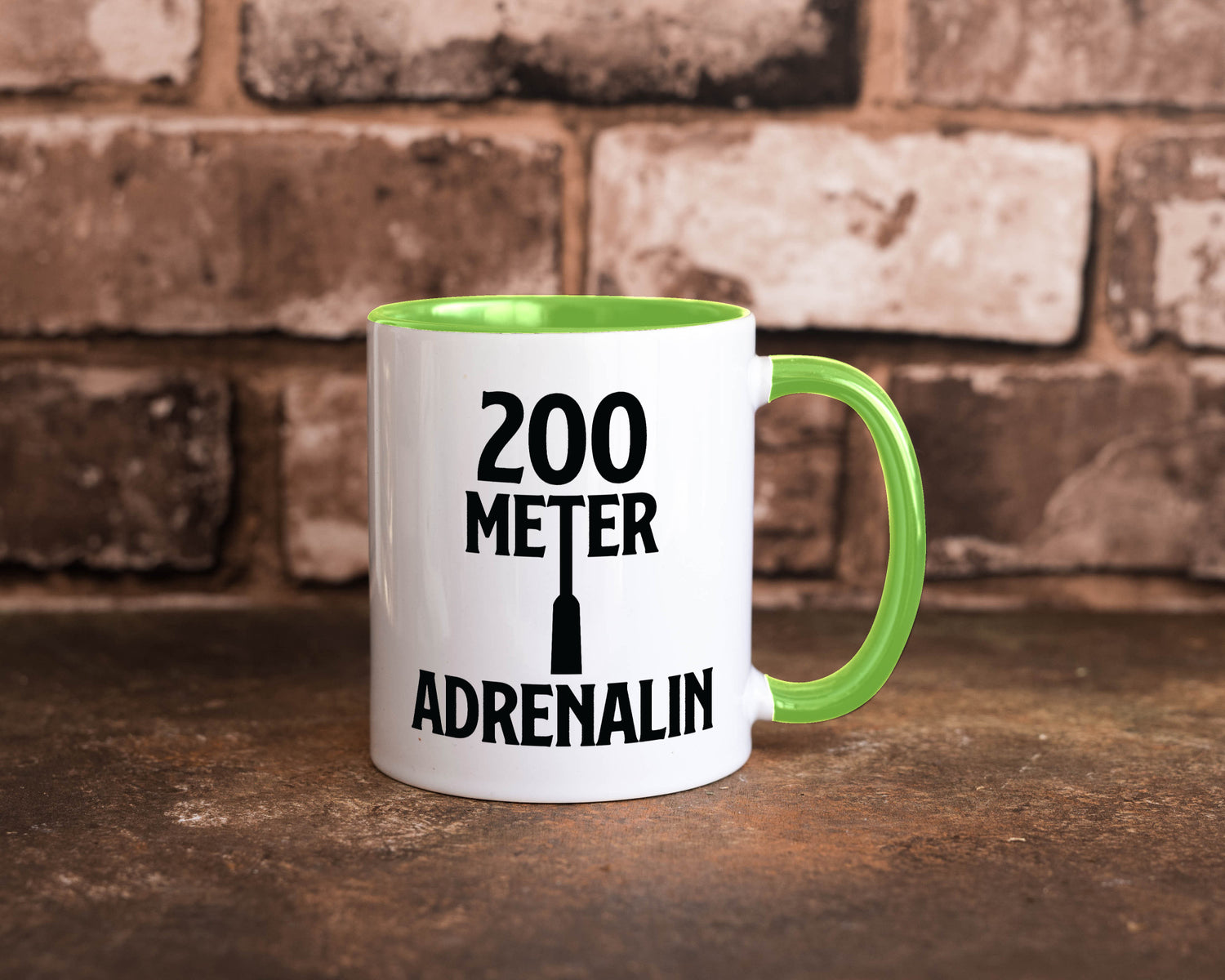 200 Meter Adrenalin v2 lustig Humor Geschenkidee Geschenk Tasse