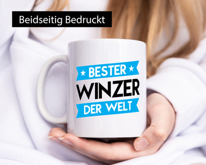 Bester Winzer | Weinbauer Wein Geschenk Humor Geschenkidee lustiger Spruch Tasse