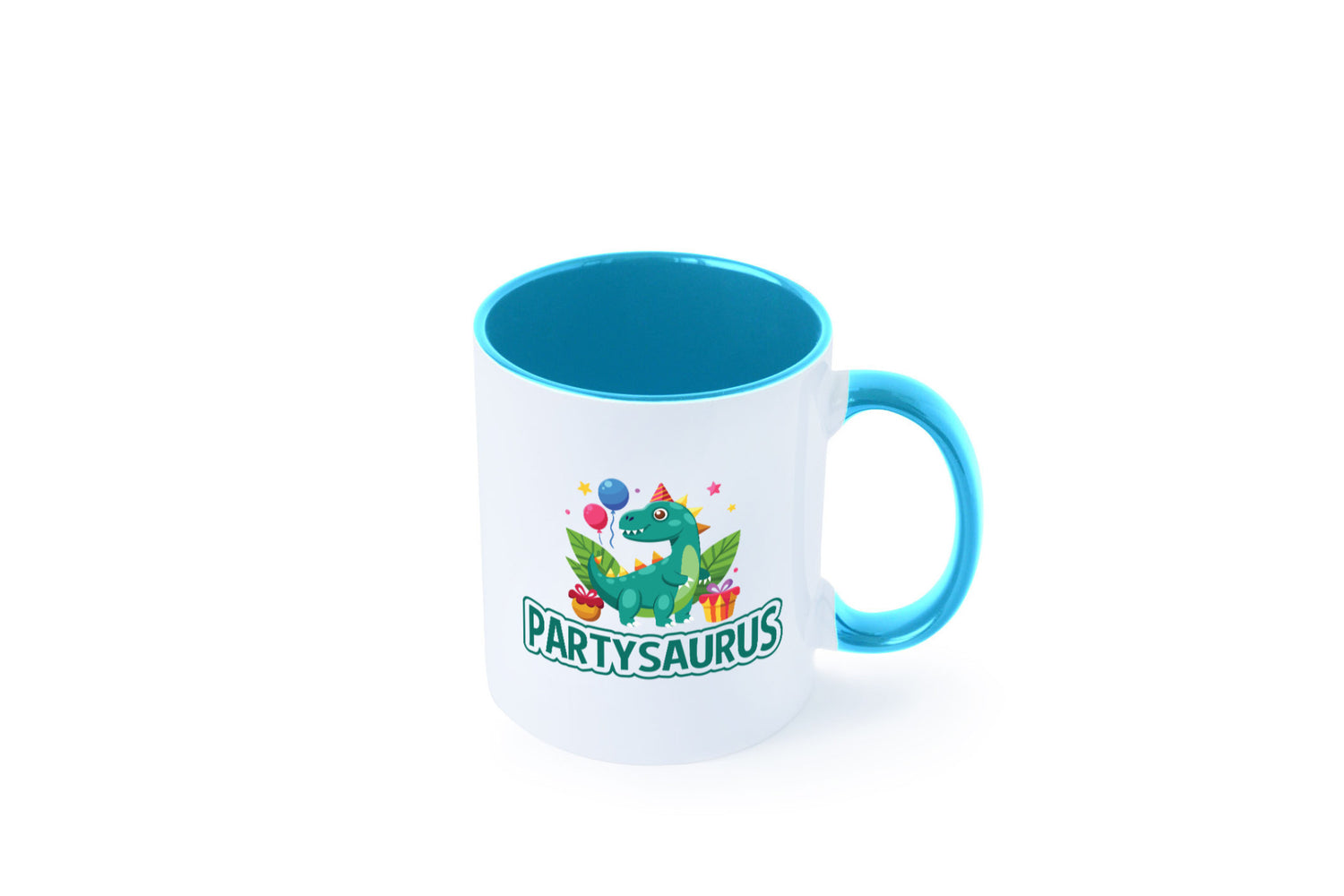 Partysaurus | Geburtstag Dinosaurier Luftballon Geschenkidee Humor Tasse