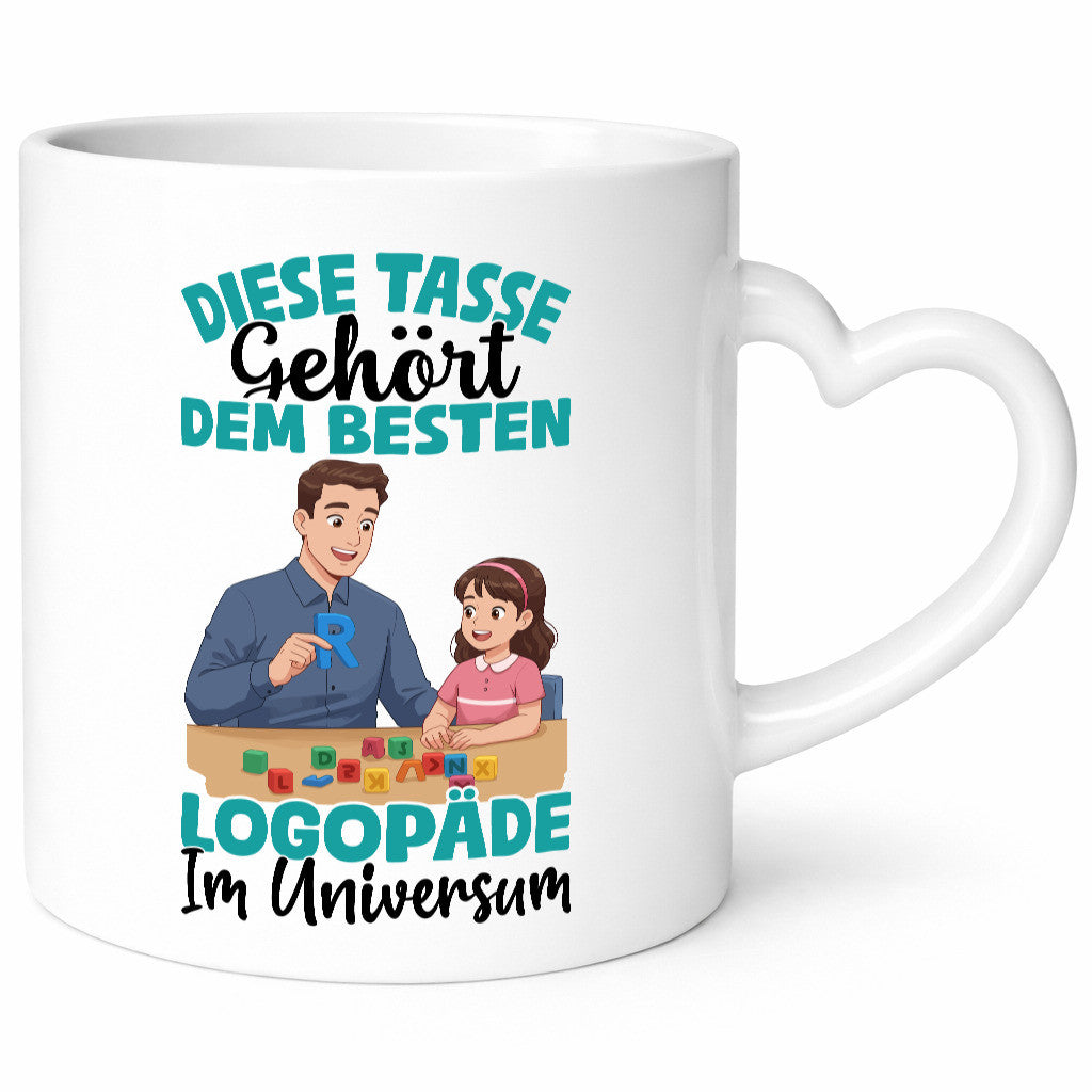 Im Universum: Logopäde | Sprachtherapie lustig Humor Geschenkidee Geschenk Tasse