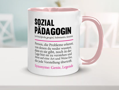 Sozialpädagogin | Spruch lustig Humor Pädagogin v2 Geschenkidee Geschenk Tasse