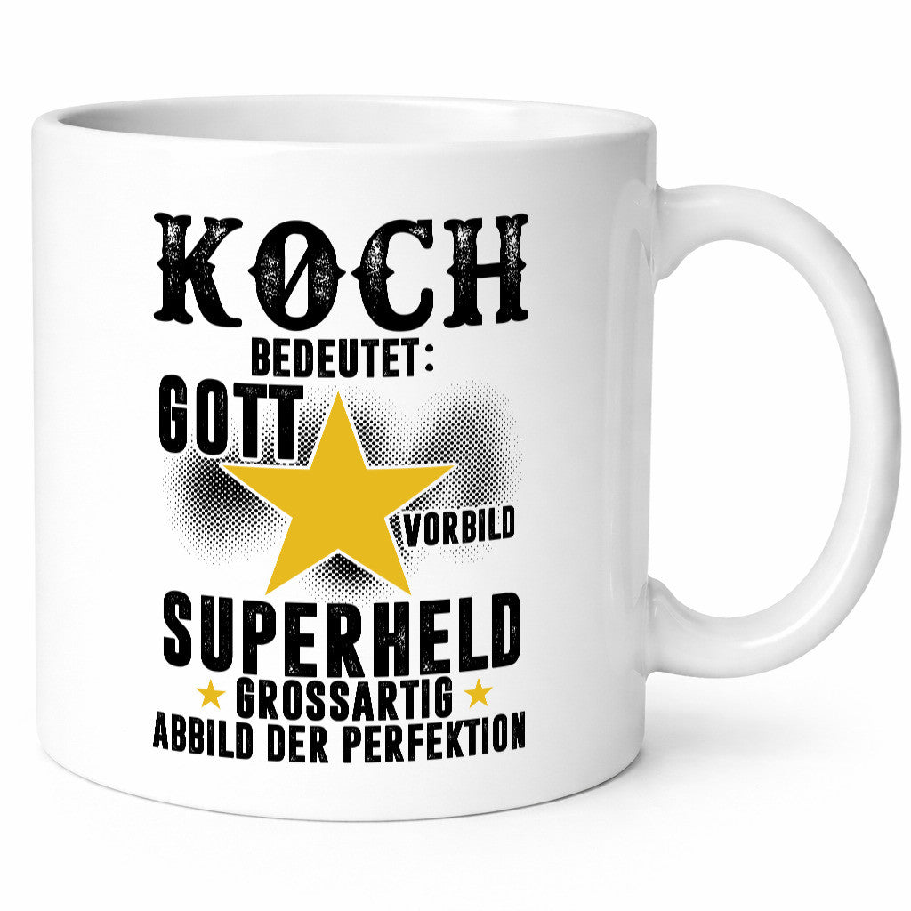 Bedeutung von Koch | Chefkoch Geschenkidee Arbeit Kollegen Büro Humor Tasse