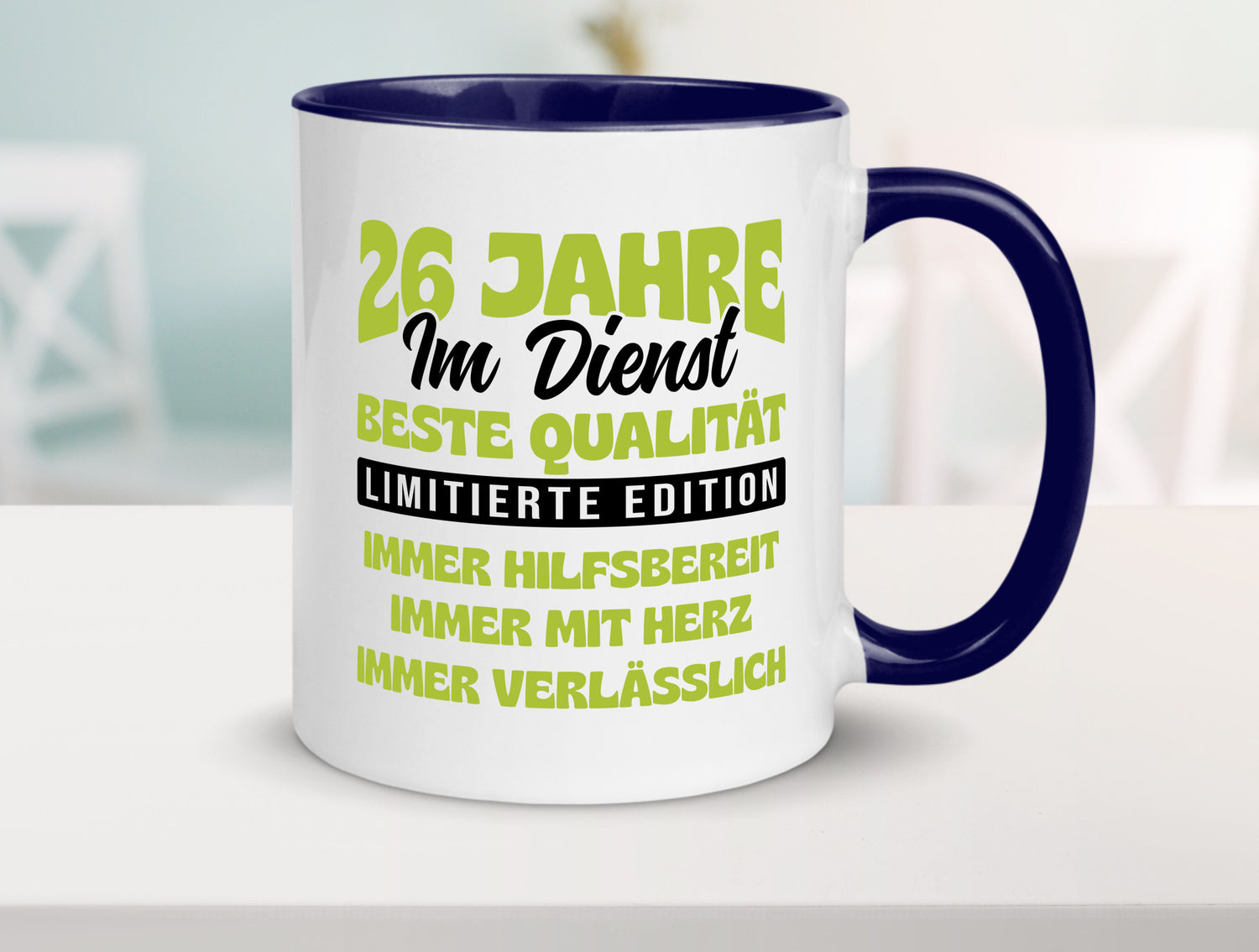 26 Jahre im Dienst | Jubiläum Arbeit v4 Geschenk Kollegen Büro lustiger Spruch