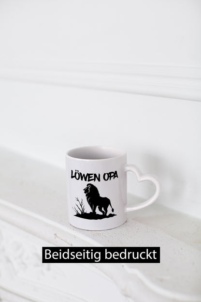 Löwen Opa | Löwe Wildtiere lustiger Spruch Geschenk Familie Geschenkidee Tasse