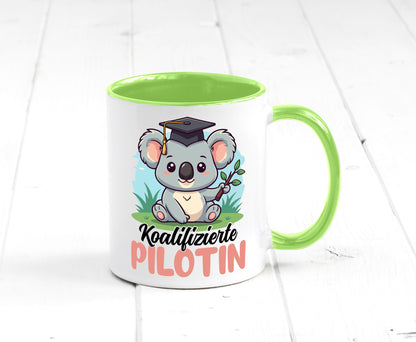Koalifizierte Pilotin | Definition Piloten lustig Humor Geschenkidee Geschenk