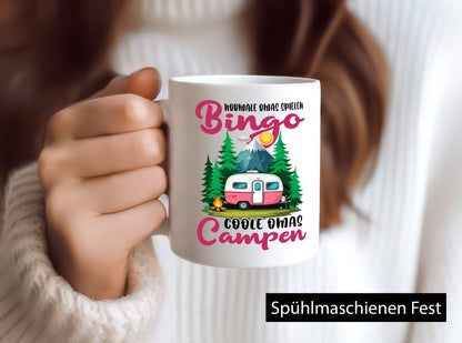 Normale Omas spielen Bingo coole Campen | Camping v2 Geschenkidee Familie Humor