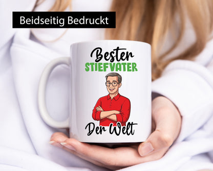 Bester Stiefvater | Stiefsohn lustig Familie Geschenkidee Geschenk Tasse