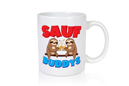 Saufbuddy | Saufen Party Faultier v2 lustig Tierliebhaber Humor Geschenk Tasse