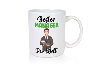 Bester Manager | Management v2 lustig Humor Geschenkidee Geschenk Tasse