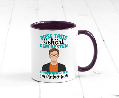 Im Universum: Schwiegervater |Schwiegersohn | Beziehung Geschenkidee Familie Tasse