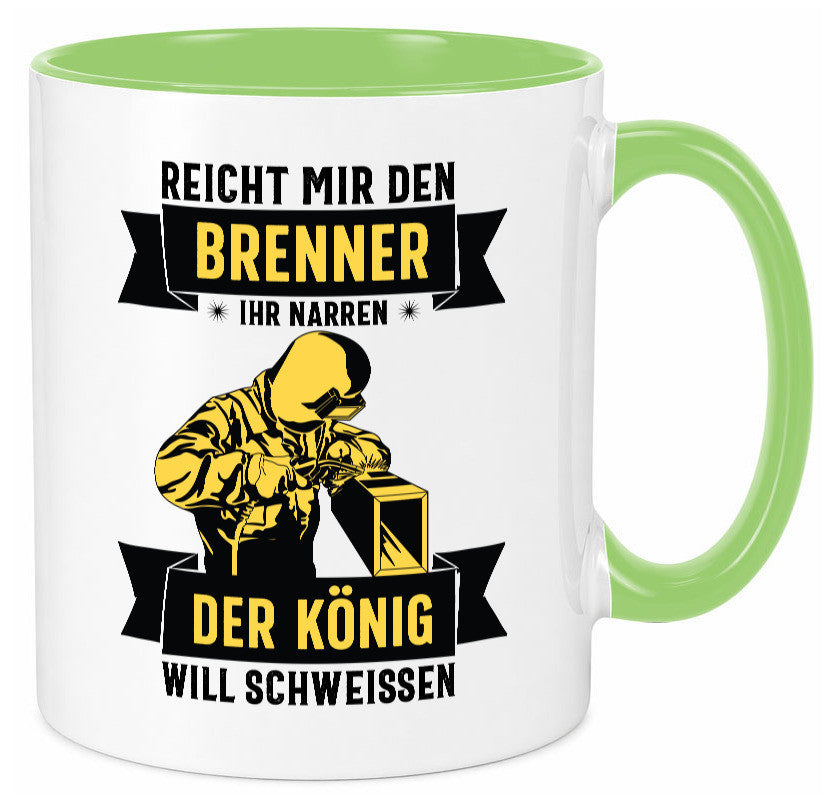 König will schweissen | Schweisser Sterne lustiger Spruch Geschenk Humor