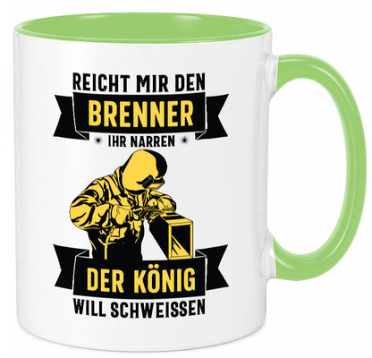 König will schweissen | Schweisser Sterne lustiger Spruch Geschenk Humor