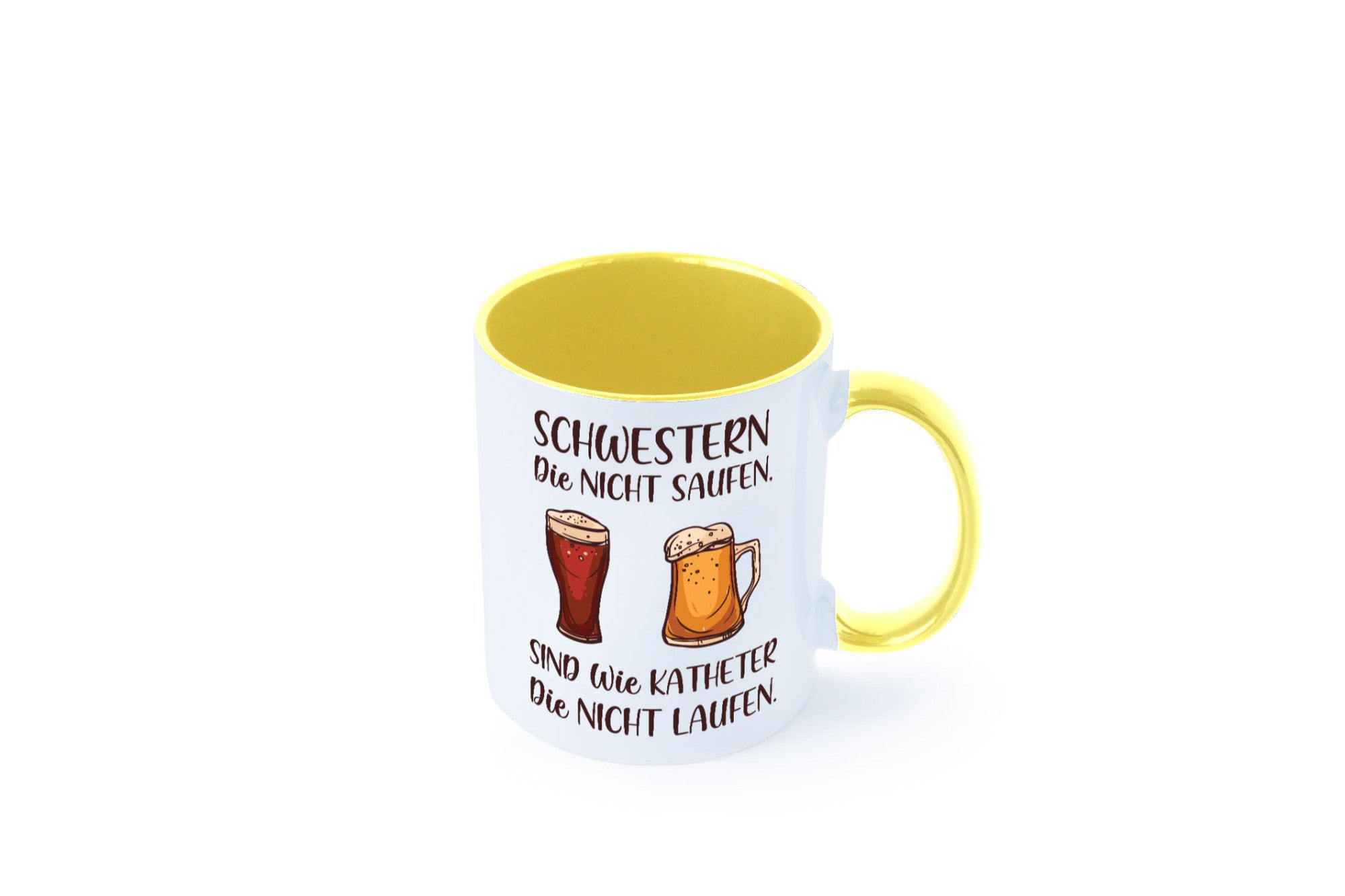 Schwestern die nicht saufen, Katheder laufen | Gläser lustiger Spruch Geschenk