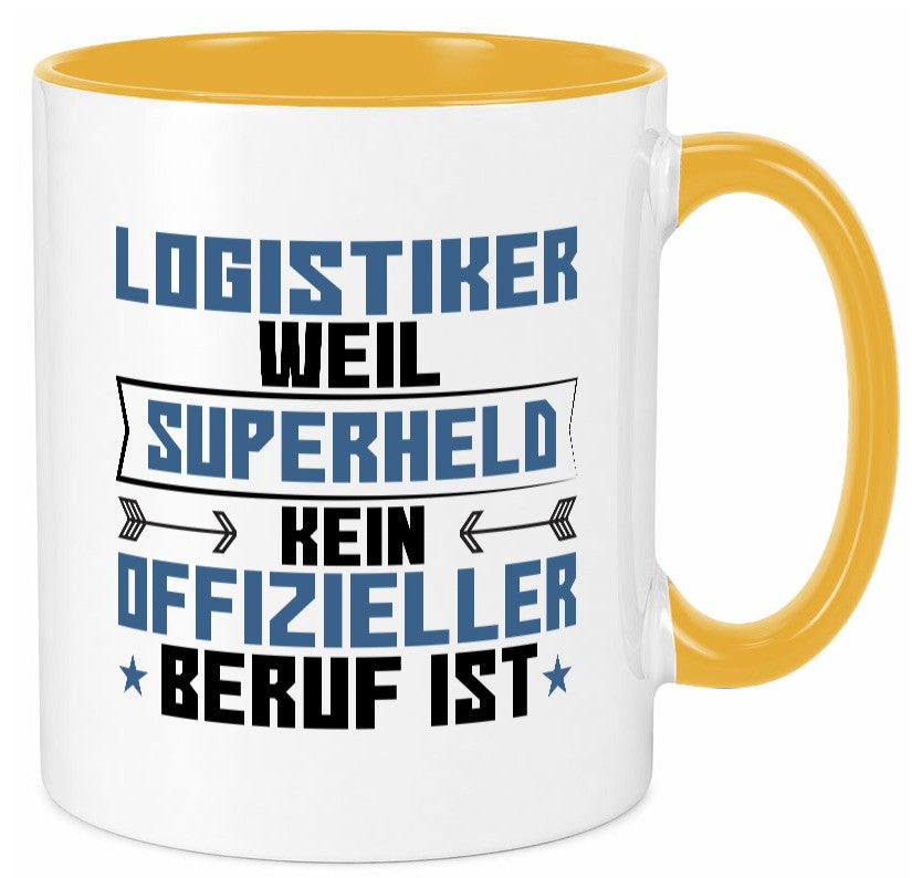 Superheld Logistiker | Beruf Logistik Geschenkidee Arbeit Kollegen Büro Humor Tasse