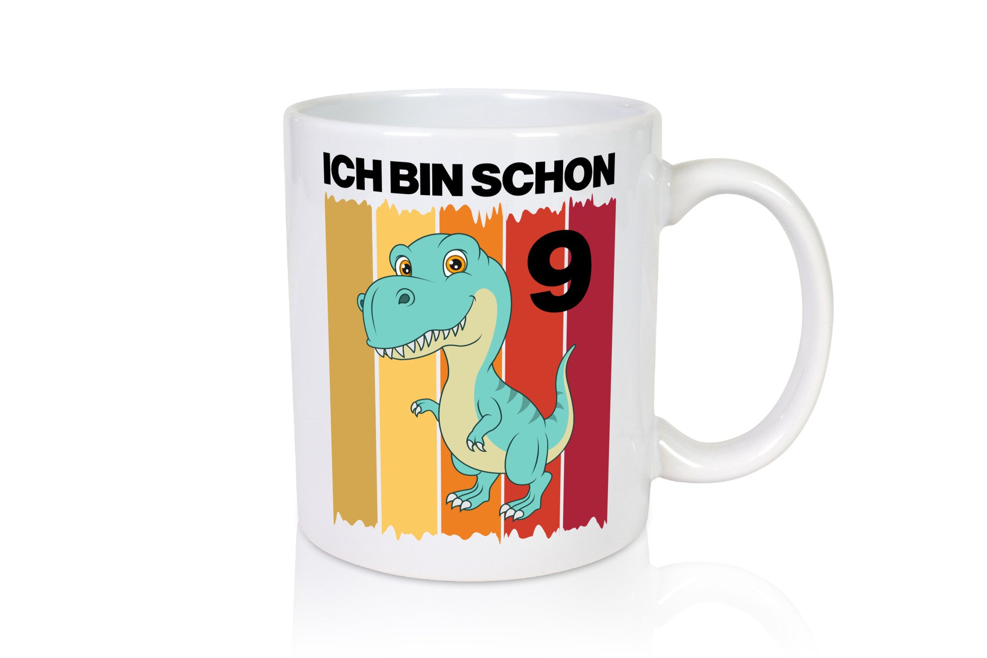 9. Geburtstag | 9 Jahre Dinosaurier lustiger Spruch Geschenk Geschenkidee Tasse