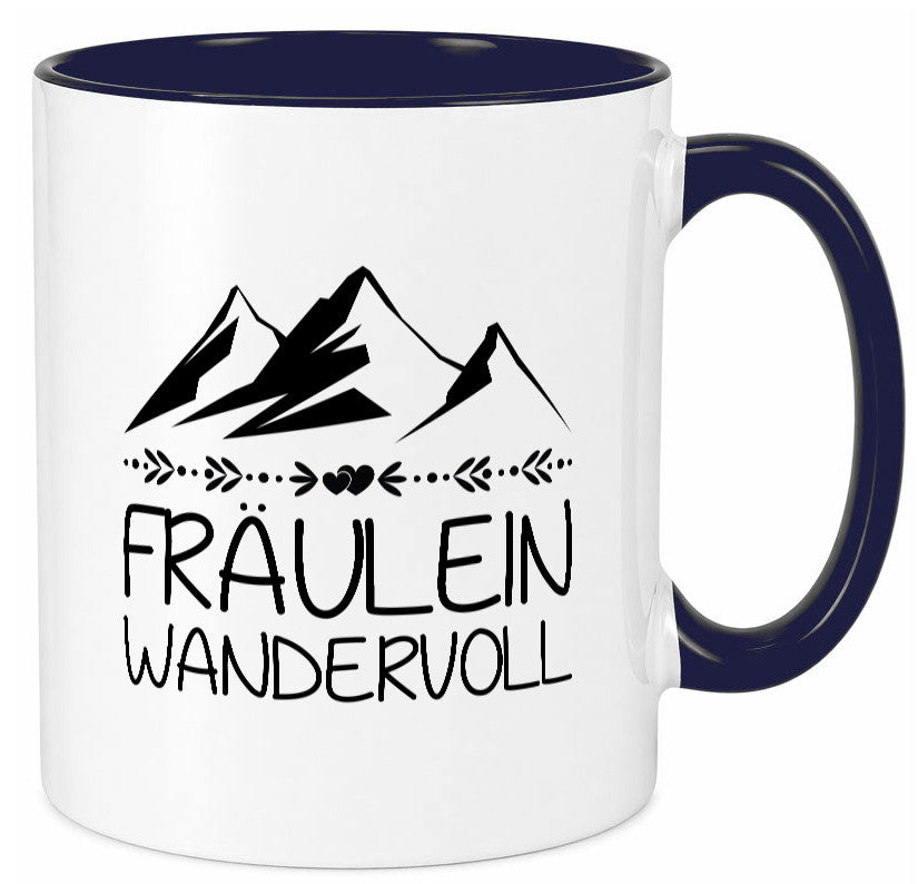 Fräulein Wandervoll | Berge Geschenkidee Humor Tasse