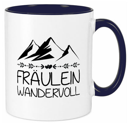Fräulein Wandervoll | Berge Geschenkidee Humor Tasse