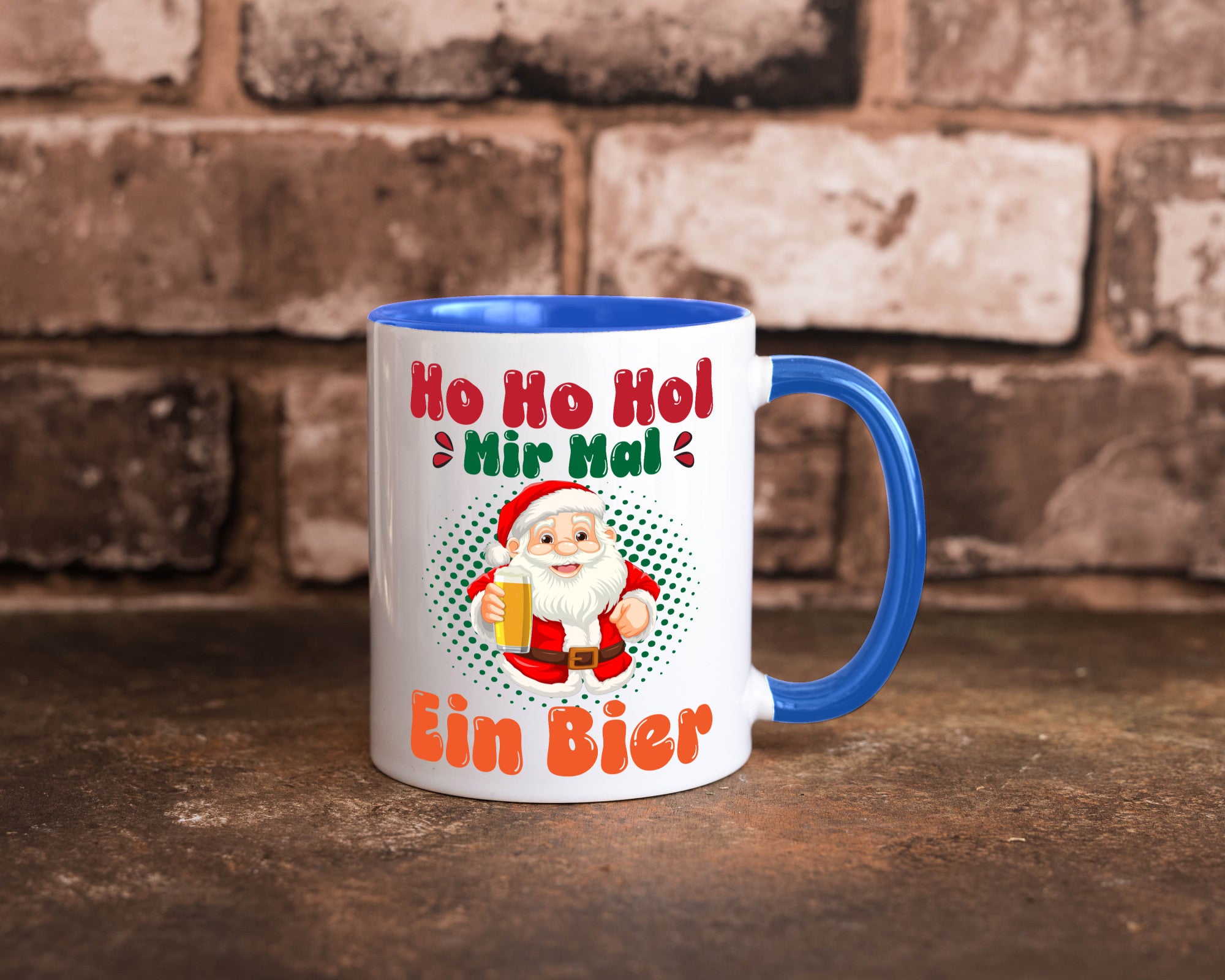 Ho mir mal ein Bier | Ugly Christmas Trinken v2 Geschenkidee Humor Tasse