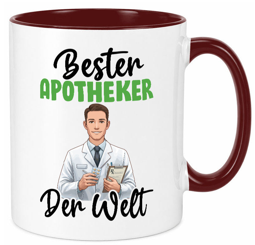 Bester Apotheker | Apotheke Pharmazie v2 Humor Geschenkidee Tasse