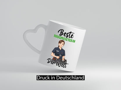 Beste Hausmeisterin | Hauswart v2 Humor Geschenkidee Tasse
