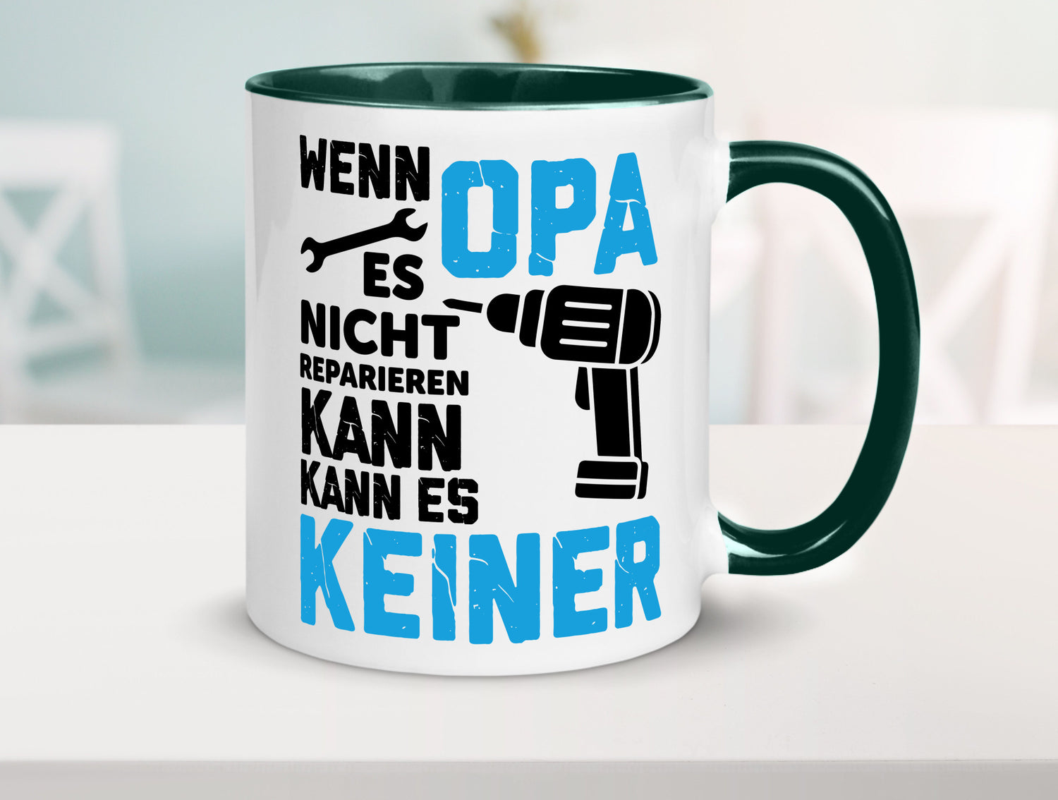 Wenn opa es nicht Reparieren kann | für alles Geschenkidee Familie Humor Tasse