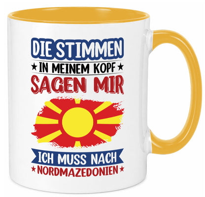 Nordmazedonien | Urlaub Stimmen in meinem Kopf Geschenk Humor Geschenkidee