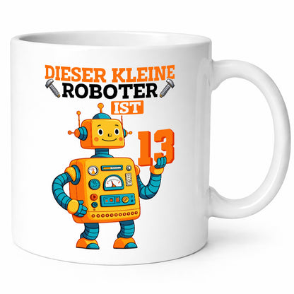 13. Geburtstag | 13 Jahre Roboter Junge Humor Geschenkidee Tasse