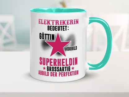 Bedeutung von Elektrikerin | Elektronikerin Elektrik Geschenk Humor