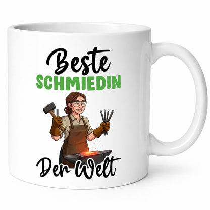Beste Schmiedin | Schmied Beruf Schmiederei v2 Geschenk Arbeit Kollegen Büro