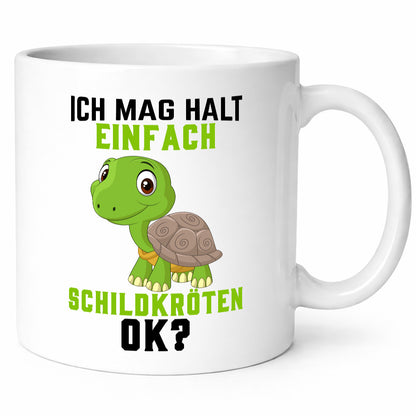 Ich mag halt einfach Schildköten | Schildkröte Geschenkidee Humor Tasse