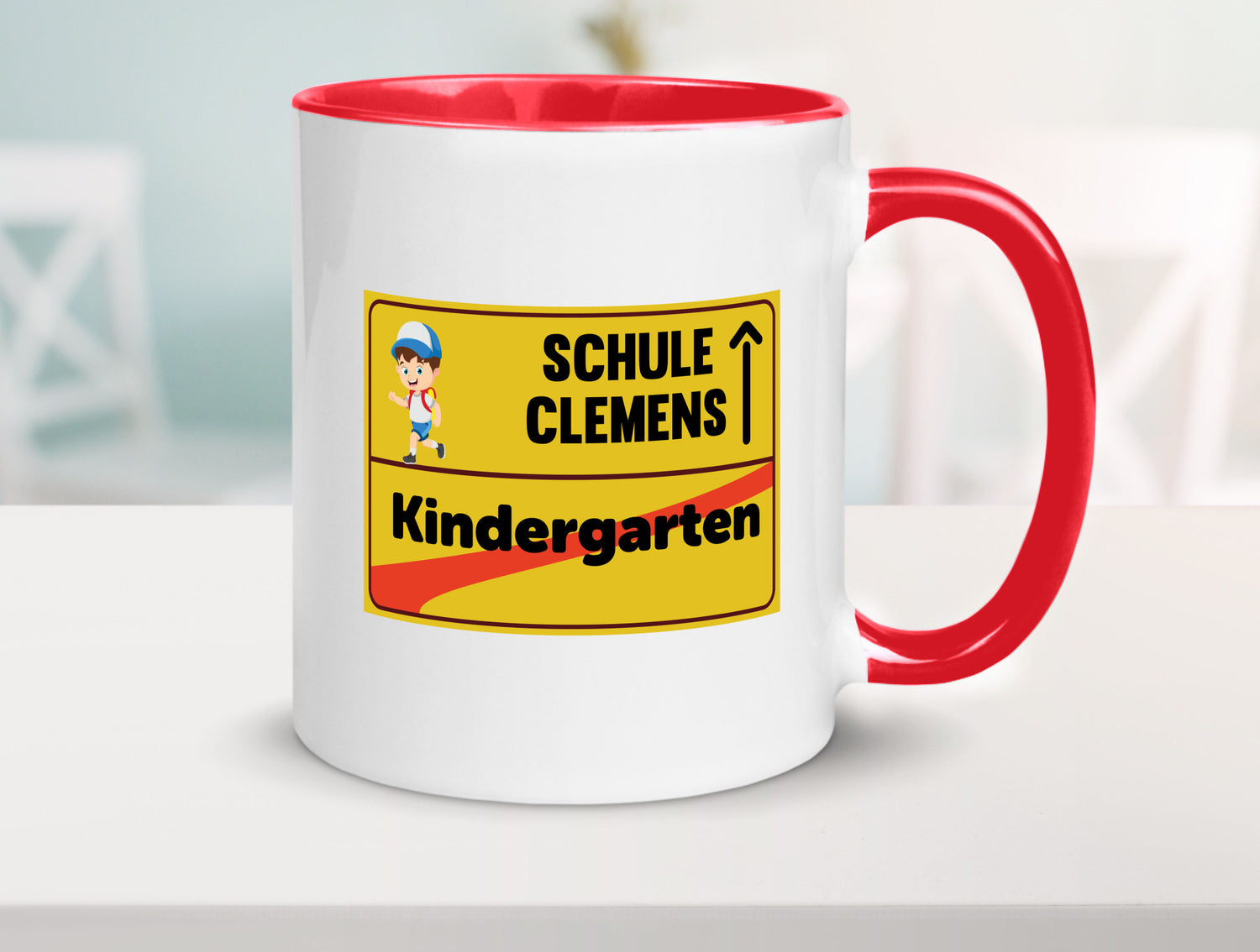 Bye Kindergarten | Schule Clemens Geschenkidee Humor Tasse