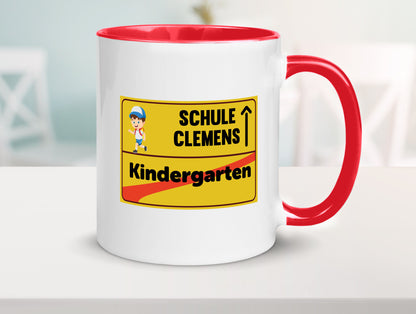 Bye Kindergarten | Schule Clemens Geschenkidee Humor Tasse