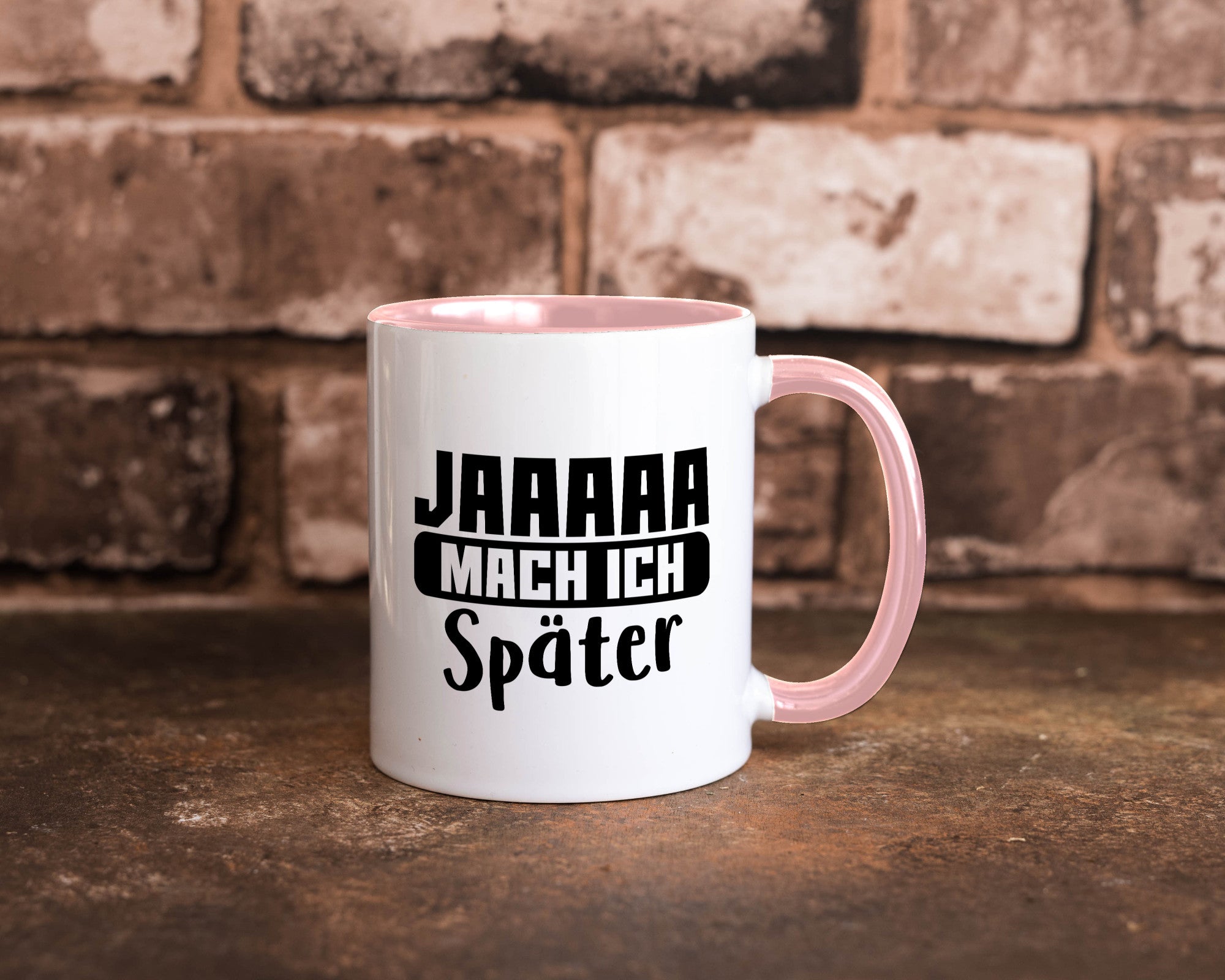 Mach ich später | Teenager lustiger Spruch Aufschieben Humor Geschenkidee Tasse