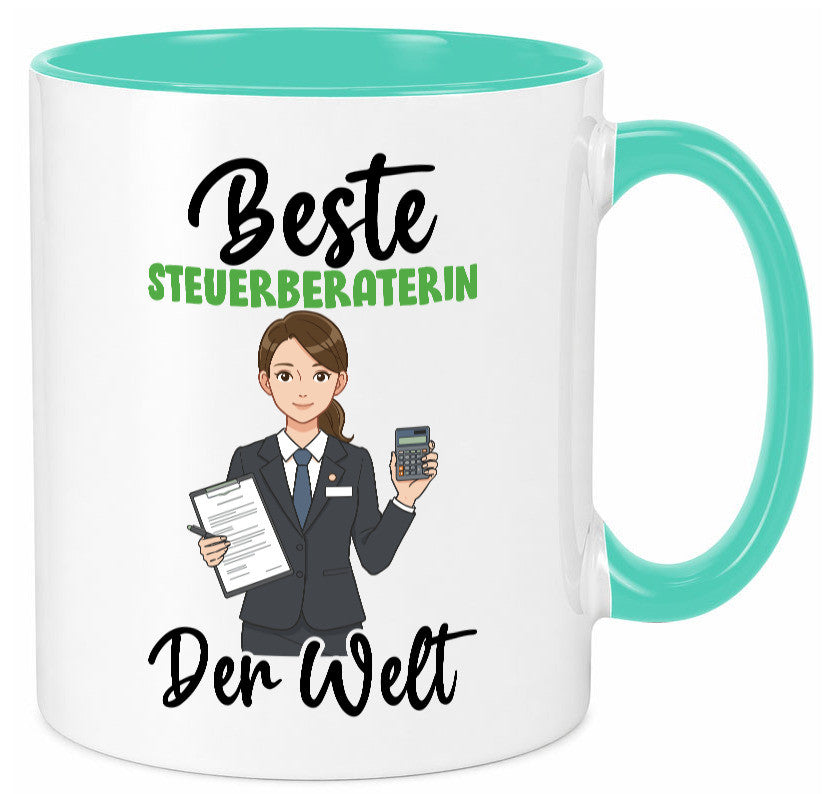 Beste Steuerberaterin | Steuer Beratung v2 Geschenkidee Humor Tasse