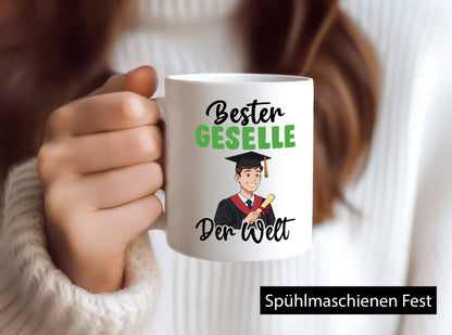 Bester Geselle | Handwerker v2 lustig Humor Geschenkidee Geschenk Tasse